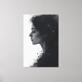 沈黙と星の間 キャンバスプリント (正面)