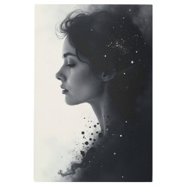 沈黙と星の間 メタルプリント