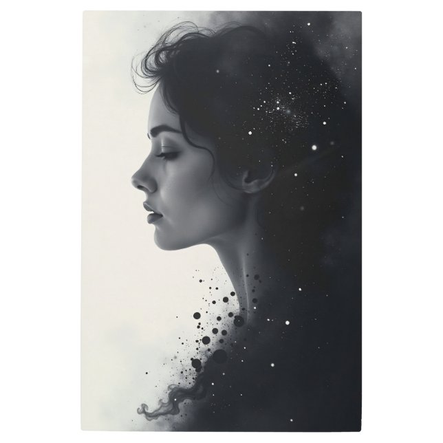 沈黙と星の間 メタルプリント (正面)