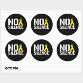 沈黙なし ラウンドシール (シート)