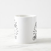 沈黙に流暢 Funny コーヒーマグカップ (中央)