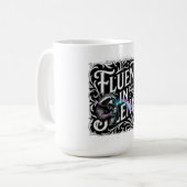沈黙に流暢 Long Sleeve コーヒーマグカップ (正面左)