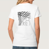"沈黙に閉じ込められて" Tシャツ (裏面)