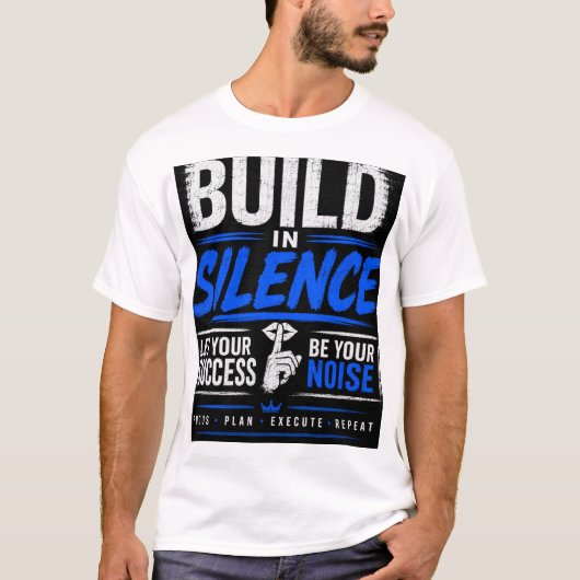 沈黙の中での構築 Tシャツ (正面)