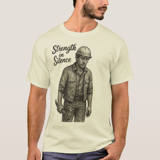沈黙の中の強さ Tシャツ (正面)