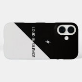 沈黙の中の雄弁さ - 白黒の強烈な主張フォト Case-Mate iPhoneケース (裏面 (横))
