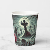 沈黙の使い捨てマグカップの墓 紙コップ (裏面)