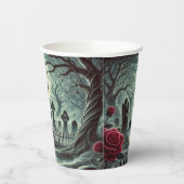 沈黙の使い捨てマグカップの墓 紙コップ (左)