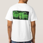 沈黙の前部および背部の音 Tシャツ (裏面)