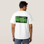 沈黙の前部および背部の音 Tシャツ (裏面フル)
