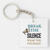 沈黙の勇気を破る キーホルダー (正面)