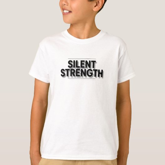 沈黙の強さ Tシャツ (正面)