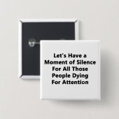 沈黙の瞬間 缶バッジ (正面&裏面)