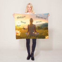 沈黙の自然 フリースブランケット