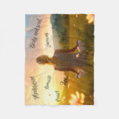 沈黙の自然 フリースブランケット (正面)