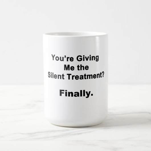 沈黙の虐待 コーヒーマグカップ (中央)