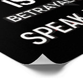 沈黙の裏切りジャスティッ話ク・ステッカー ポスター (角)