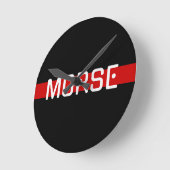 沈黙の言語 – モース ラウンド壁時計 (傾斜)