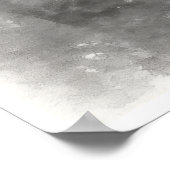 沈黙の通り道 - 墨絵の侘び寂びの静思 ポスター (角)
