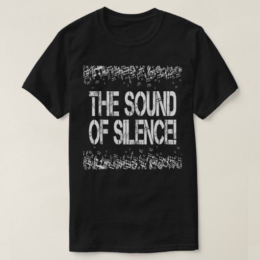 沈黙の音を私はサイレンを破壊する Tシャツ (デザイン正面)