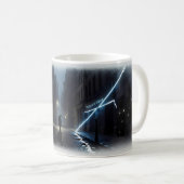 沈黙の音 — ダークシティナイトマグ コーヒーマグカップ (正面右)