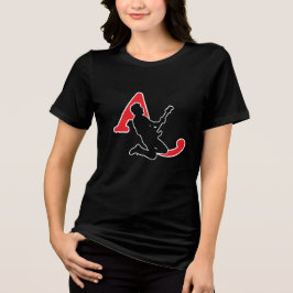 沈黙の響き:ミニマリスト・ロックのシルエット トライブレンドTシャツ