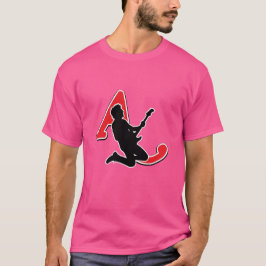 沈黙の響き:ミニマリスト・ロックのシルエット Tシャツ