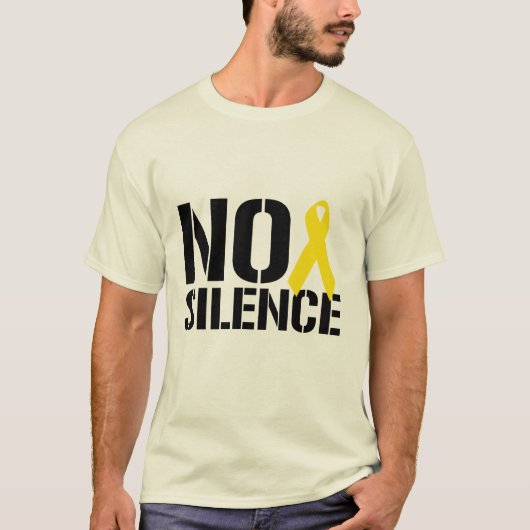 沈黙はなし Tシャツ (正面)