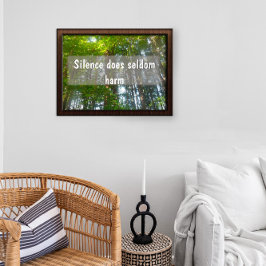 沈黙はポスターを害す感動的る事が少ない ポスター