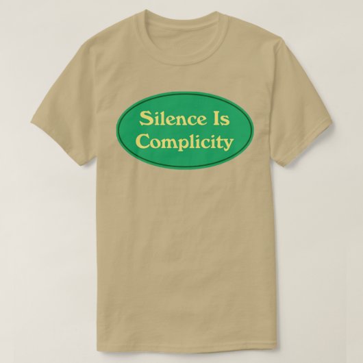 沈黙は共犯5 Tシャツ (デザイン正面)