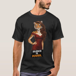 沈黙は力なり Tシャツ