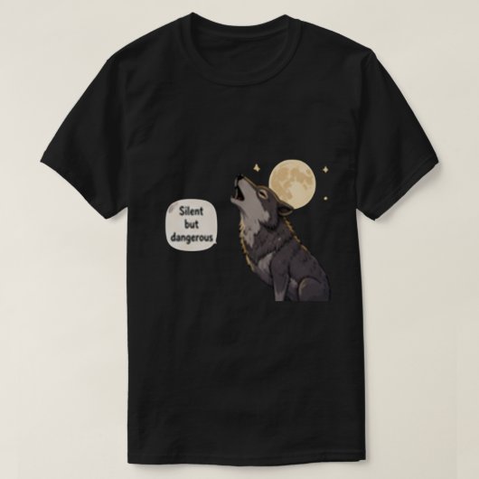 沈黙は危険 - ミニマリスト大胆な態度 Tシャツ (デザイン正面)