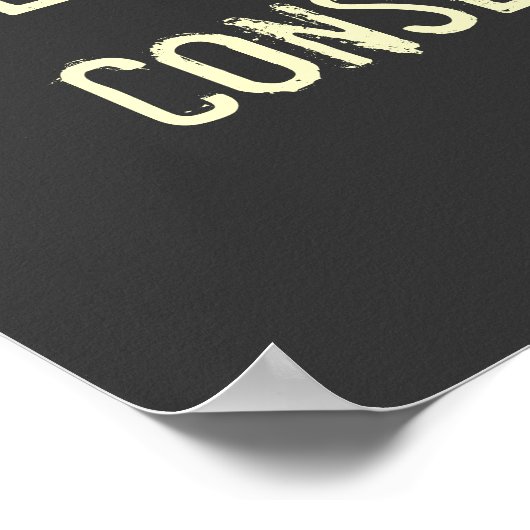 沈黙は同意 ポスター (角)