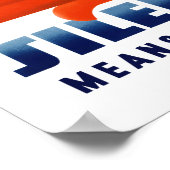 沈黙は安全を意味する ポスター (角)