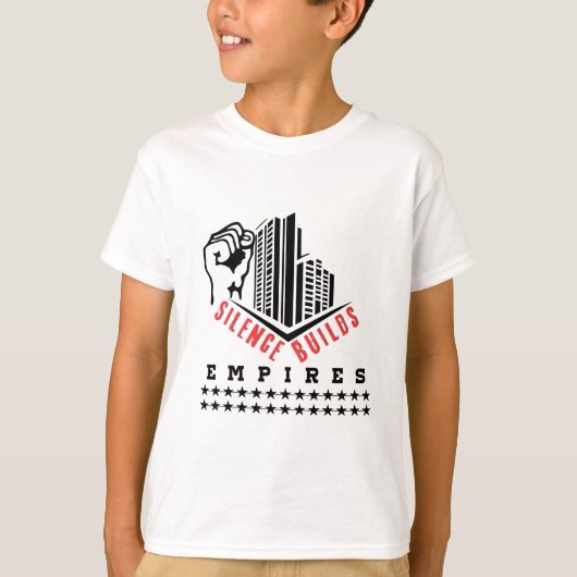 沈黙は帝国を築く Tシャツ (正面)