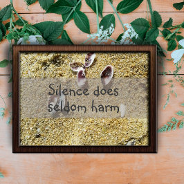沈黙は知恵のポスターに害を与えることはめったにないことわざ ポスター