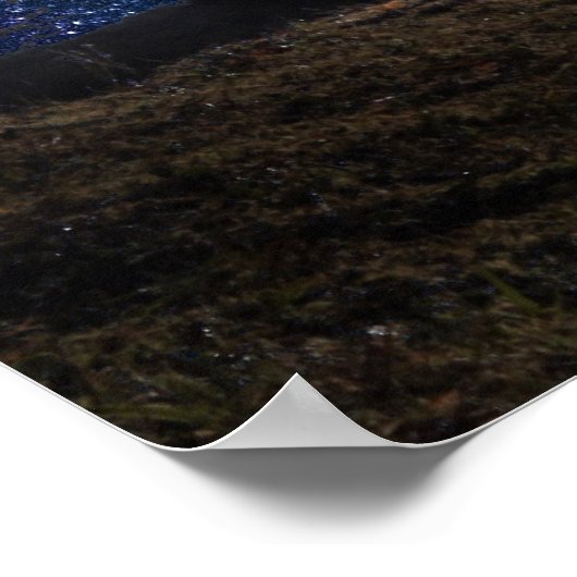 「沈黙は空ではない…」 引用文感動的アート ポスター (角)