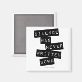 沈黙は絶え書ずに… マグネット (正面/裏面)