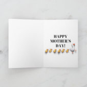 沈黙は金おもしろいの母の日のカード サンキューカード (内部)