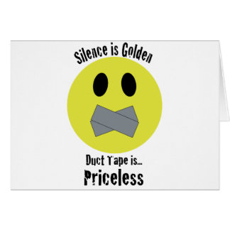 沈黙は金ガムテープです貴重です