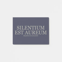 沈黙は金-ライトです ポストイット