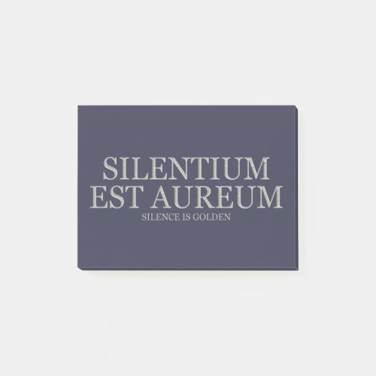 沈黙は金-ライトです ポストイット (正面)
