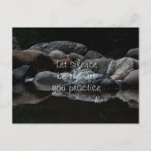 沈黙を修行の術とすべし ポストカード (正面)