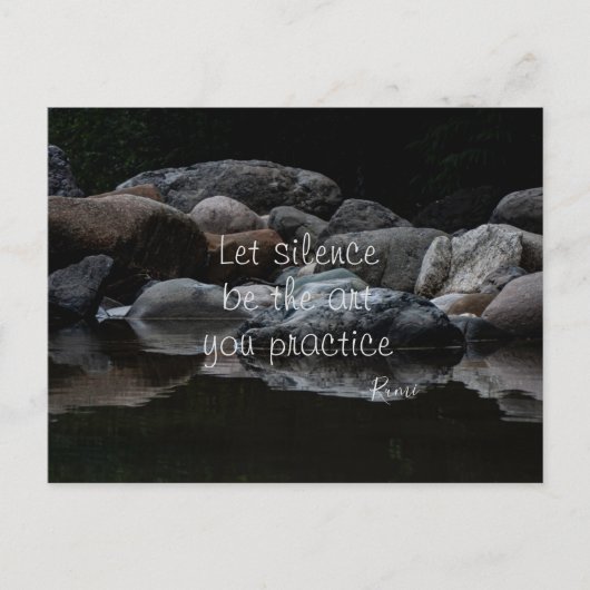 沈黙を修行の術とすべし ポストカード (正面)
