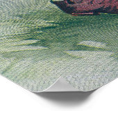 沈黙を守るフクロウが金色 ポスター (角)