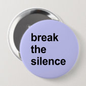 沈黙を破る 缶バッジ (正面&裏面)