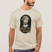 沈黙を破ろう モチベーション  Tシャツ (正面)