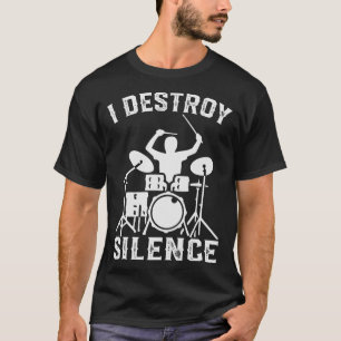 沈黙を破壊するドラマー Drumsee ギフト 家族 Tシャツ
