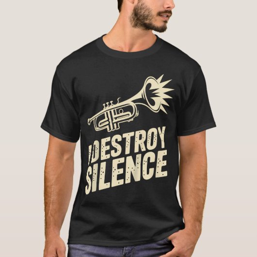 沈黙を破壊する Tシャツ (正面)