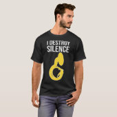沈黙を破壊する！ Tシャツ (正面フル)